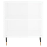 ZNTS Coffee Table High Gloss White 102x44.5x50 cm Engineered Wood 830990