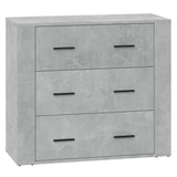 Sideboards 3 pcs Concrete Grey Engineered Wood 3185427