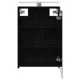 Bathroom Mirror Cabinet Black Oak 43 x 16 x 62.5 cm 889144