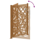 Garden Gate 100x150 cm Weathering Steel Leaf Design 4100966