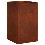 Garden Planter 2 pcs Rusty 30 x 30 x 50 cm Weathering Steel 8005357