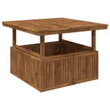Garden Coffee Table Solid Acacia Wood Height Adjustable Natural 901245