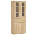 Highboard Sonoma Oak 69.5x34x180 cm Engineered Wood 3198524