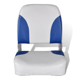 Boat Seat Foldable Backrest With Blue-white Pillow 41x36x48cm 90419