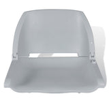 Boat Seat Foldable Backrest No Pillow Grey 48x51x41 cm 90417