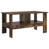 Coffee Table Smoked Oak 90 x 50 x 45 cm Engineered Wood 8000256