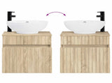 Bathroom Cabinet Set 3 pcs Sonoma Oak 49 x 44.5 x 66.5 cm 3405759