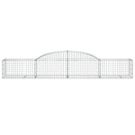 Arched Gabion Baskets 13 pcs 300x50x40/60 cm Galvanised Iron 3146658