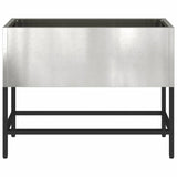 Raised Garden Planter Silver 60 x 26 x 45 cm Stainless steel 865887
