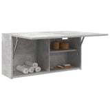 Bathroom Wall Cabinet Concrete Grey 80x25x40 cm Engineered Wood 860088