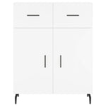 Highboard White 69.5x34x180 cm Engineered Wood 3199889