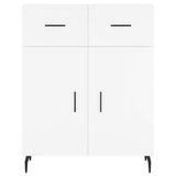 Highboard White 69.5x34x180 cm Engineered Wood 3199889