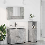 Bathroom Furniture Set with Drawer 3 pcs Concrete Grey 3393026