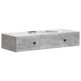 Wall-Mounted Side Table Concrete Grey 87.5 x 34.5 x 17 cm 897988
