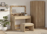 Dressing Table Sonoma Oak 75.5 x 41 x 135 cm Engineered Wood 865111