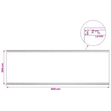 Tarpaulin with Eyelets 2 pcs Green 2 x 6 m 260 gsm PE 3429751