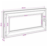 Basement Window Internal Colour White RISOR 100 x 55 cm 42047931