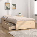 Bed Frame without Mattress with Drawers Small Single 3103453