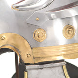 Roman Soldier Helmet Antique Replica LARP Silver Steel 286217