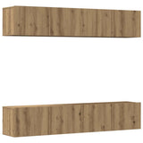Wall Mounted TV cabinets 4 pcs Artisan Oak Engineered Wood 3328944