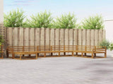 Outdoor Sofa Set 8 pcs Natural Solid Acacia Wood 3367997