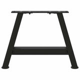 ZNTS Coffee Table Legs A-Shaped 2 pcs Black 50x cm Steel 4012816