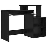 Desk with Drawer Black Oak 120.5 x 44 x 88.5 cm Engineered Wood 869475