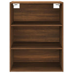 ZNTS Hanging Wall Cabinet Brown Oak 69.5x32.5x90 cm 817401