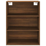 ZNTS Hanging Wall Cabinet Brown Oak 69.5x32.5x90 cm 817401