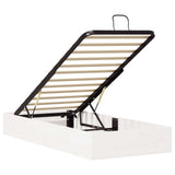 Ottoman Bed Frame with Storage White 80 x 200 cm 3418766