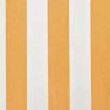 Awning Top Sunshade Canvas Sunflower Yellow & White 6 x 3 m 141018