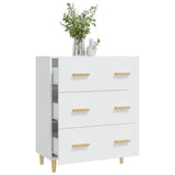 812150 Sideboard White 70x34x90 cm Engineered Wood