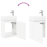 Bathroom Vanity Unit with Tap White 45.5 x 22.5 x 84 cm 889511