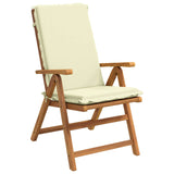 High Back Chair Cushion GEMERT 2 pcs 100% Polyester Cream 945912