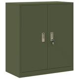 Storage Cabinet Olive Green 80 x 40 x 90 cm Steel 891686