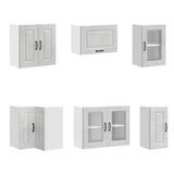 11 Piece Kitchen Cabinet Set Kalmar Concrete Grey Engineered Wood 3314885