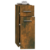 Apothecary Cabinet Smoked Oak 20x45.5x60 cm Engineered Wood 815864