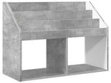 Kids Bookshelf with Storage Concrete Grey 72.5 x 29.5 x 69 cm 892382