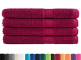 Premium Sauna Towels "SOLUND" 4 pcs Bordeaux 80x200 cm 600 gsm 137219