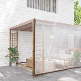 Clear Tarpaulin with Eyelets 8x8 m Polyethylene 4018577