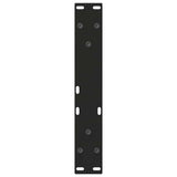 Dining Table Leg Set of 2 Black Powder-Coated Steel 4012544