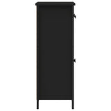 Sideboard Black 70x30x80 cm Engineered Wood 835524