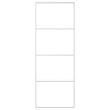 Sliding Door Frosted ESG Glass and Aluminium 76x205 cm White 151657