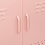 Storage Cabinet Pink 80x35x101.5 cm Steel 336139