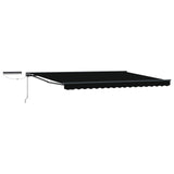 Electric Retractable Awning Black and Anthracite 4 x 3 m 3422047