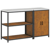 Kitchen Storage Set HATTEM 2 pcs Rusty Steel 3392665