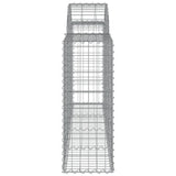 Arched Gabion Baskets 14 pcs 200x30x80/100 cm Galvanised Iron 3146101