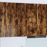 Hanging Cabinet Smoked Oak 30 x 31 x 100 cm Engineered Wood 884334