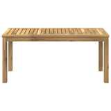 Coffee Table White 50 x 100.5 x 45 cm Solid Acacia Wood 901703