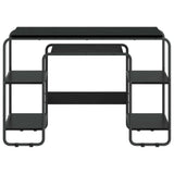 Desk with Storage Black Oak 113.5 x 52 x 75.5 cm 8008032